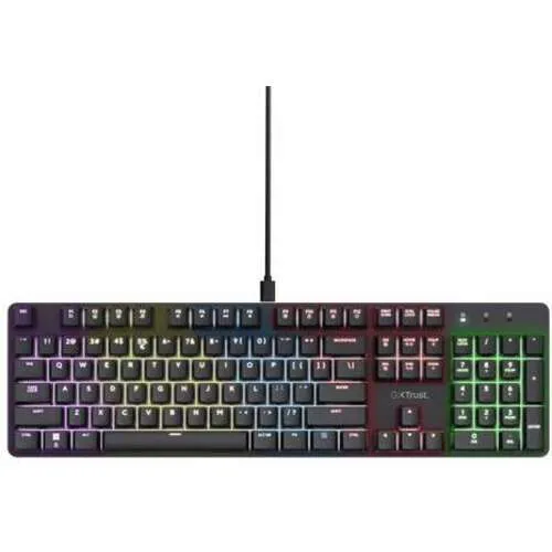 TRUST GXT871 ZORA tastatura US RGB crna