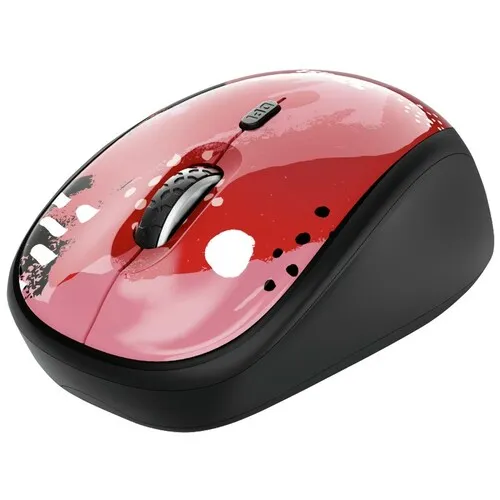 TRUST YVI WIRELESS MOUSE RED BRUSH