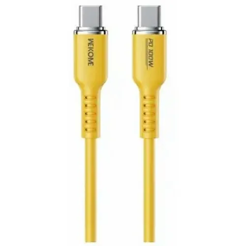 WEKOME Kabl 3.1 USB tip C M / M 1.2m, za Superbrzo punjenje 100W / 480Mbps, Silicon Soft, zuti WDC-11