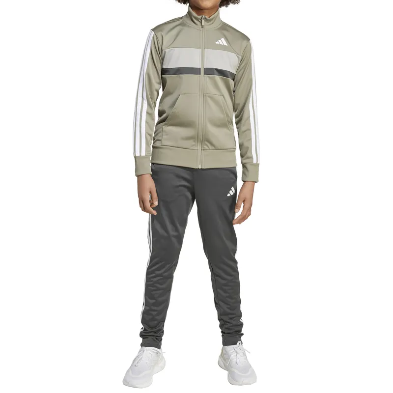 ADIDAS KOMPLET TRENERKA J 3S TIBERIO TS SILPEB/GRESIX/METGRY/WHIT ZA DEČAKE