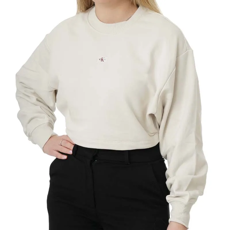 CALVIN KLEIN DUKS WOVEN LABEL SHORT CREWNECK ZA ŽENE