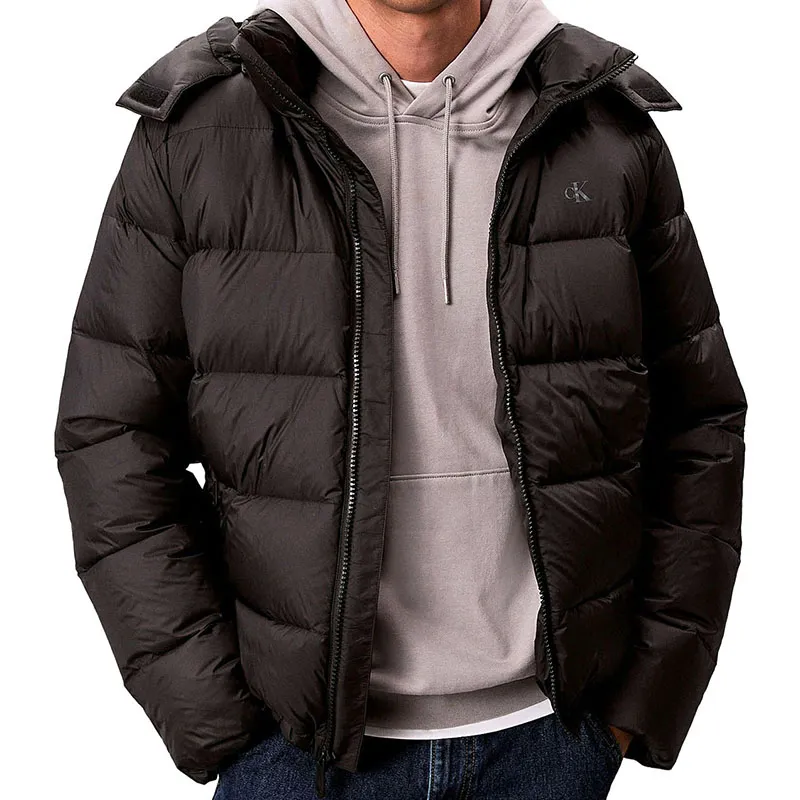 CALVIN KLEIN JAKNA NYLON ZIP OFF HOOD DOWN PUFFER ZA MUŠKARCE