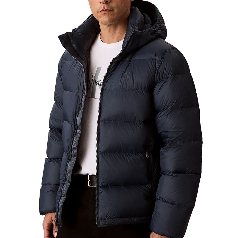 CALVIN KLEIN JAKNA NYLON ZIP OFF HOOD DOWN PUFFER ZA MUŠKARCE