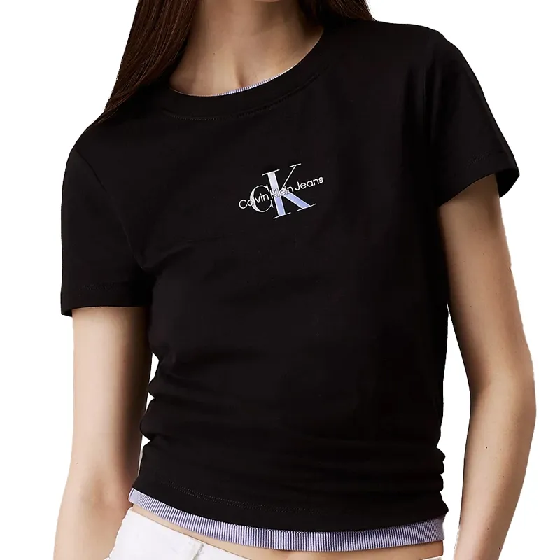 CALVIN KLEIN MAJICA GRADIENT MONOLOGO SLIM TEE ZA ŽENE