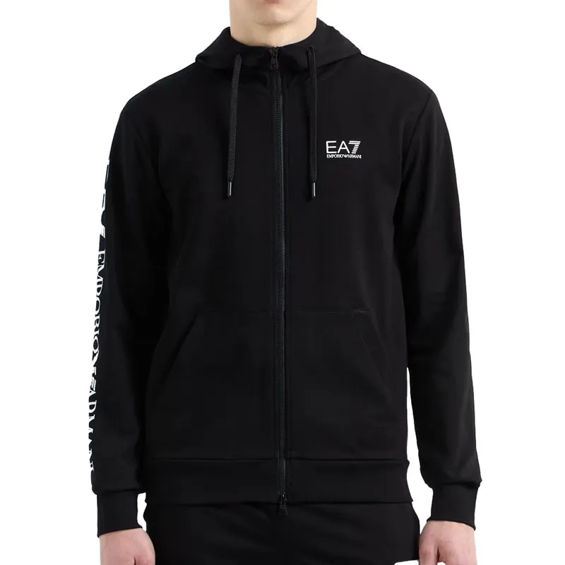 EA7 EMPORIO ARMANI DUKS TRAIN LOGO SERIES M HOODIE RN EXTENDED LOGO COFT CC ZA MUŠKARCE