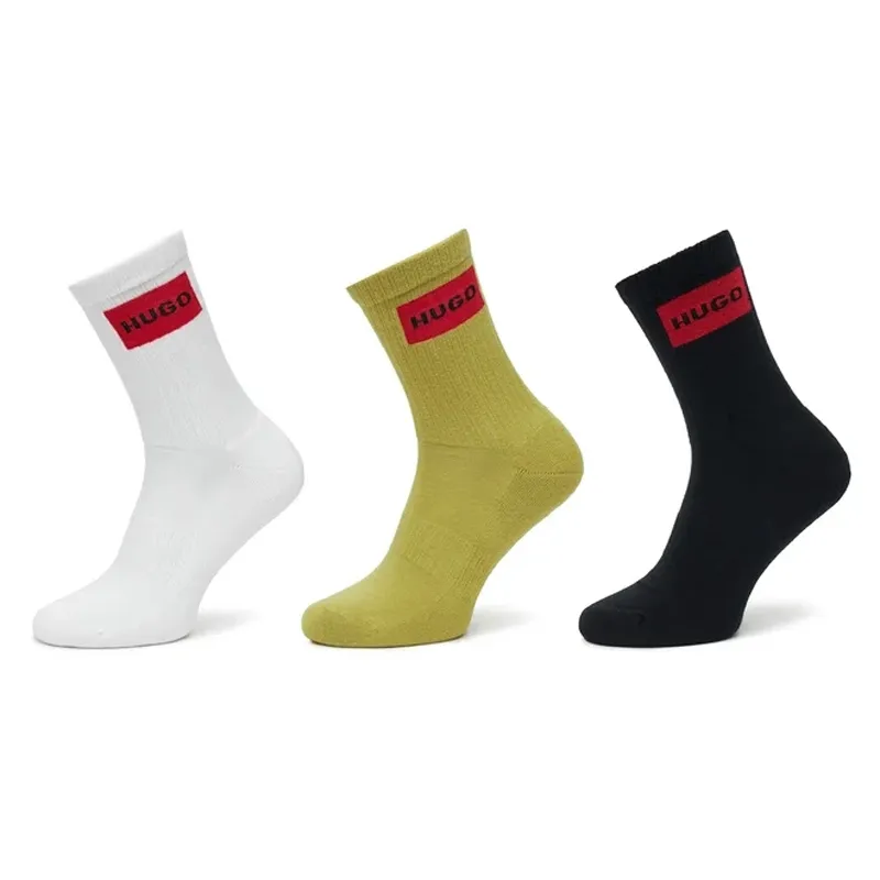 HUGO ČARAPE 3P QS RIB LABEL CC ZA MUŠKARCE