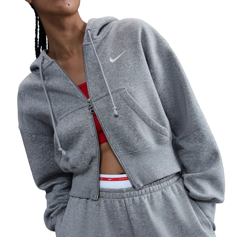 NIKE DUKS W NSW PHNX FLC CROP FZ HDY ZA ŽENE
