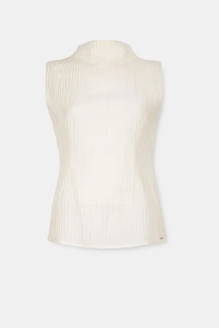 Bluza bez rukava sa reljefnom teksturom