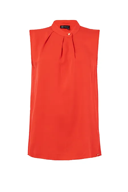 Bluza bez rukava sa visokom kragnom