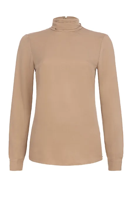 Bluza dugih rukava sa visokom kragnom