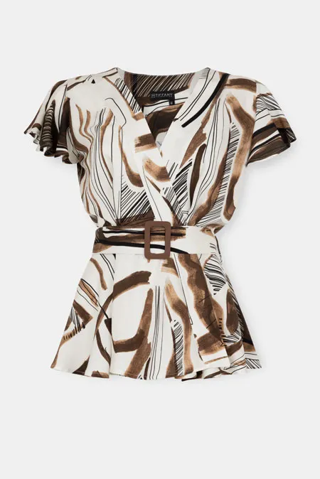 Lepršava bluza sa printom