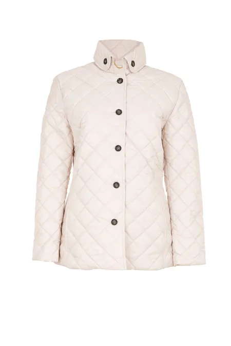 Ženska kratka prošivena jakna sa kragnom