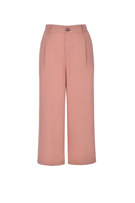 Ženske pantalone ravnog kroja sa gajkama na pojasu