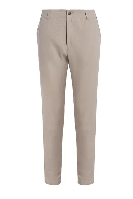 Muške lanene pantalone slim kroja