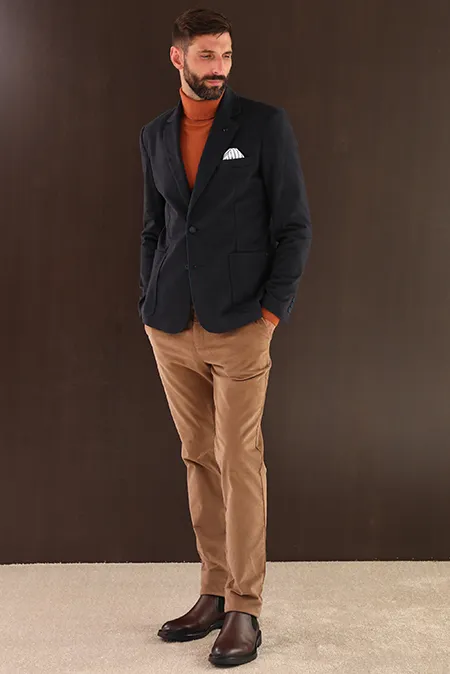 Muške plišane pantalone slim kroja