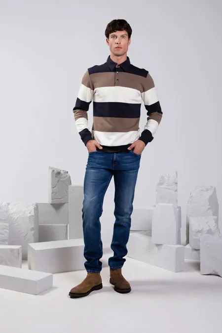 Muške slim fit farmerke sa izbledelim efektom