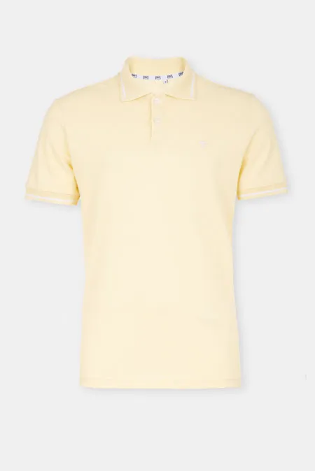 Pamučna polo majica sa reljefnom teksturom