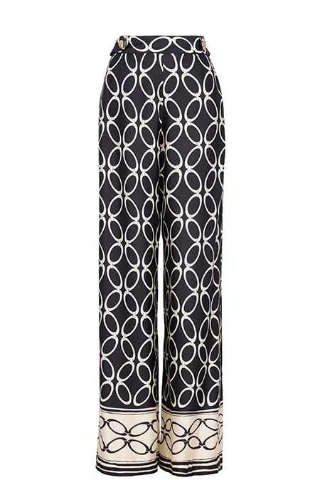 Pantalone širokih nogavica od viskoze