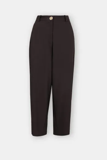 Ženske barrel pantalone sa visokim strukom
