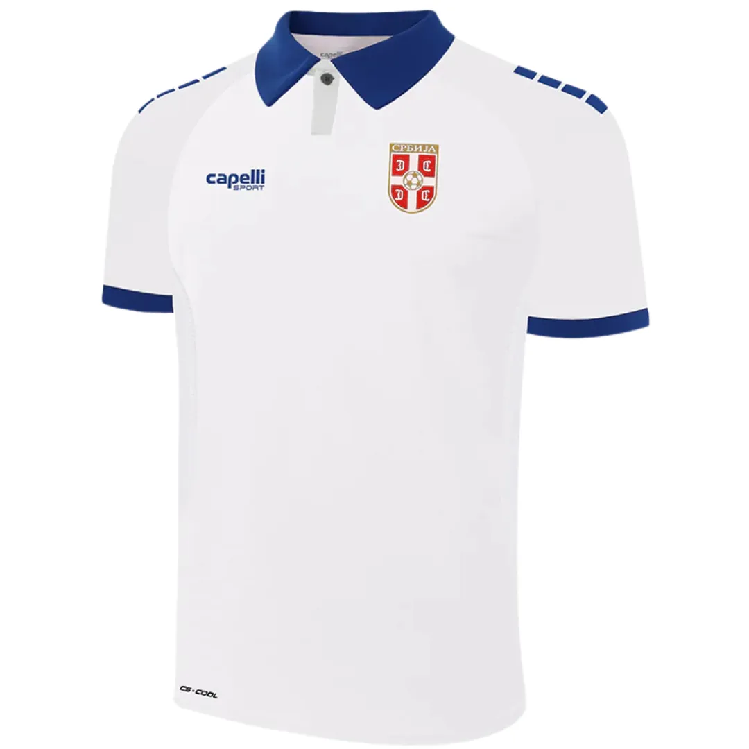 CAPELLI SPORT Beli Muški Fudbalski Dres Srbije 2025/26