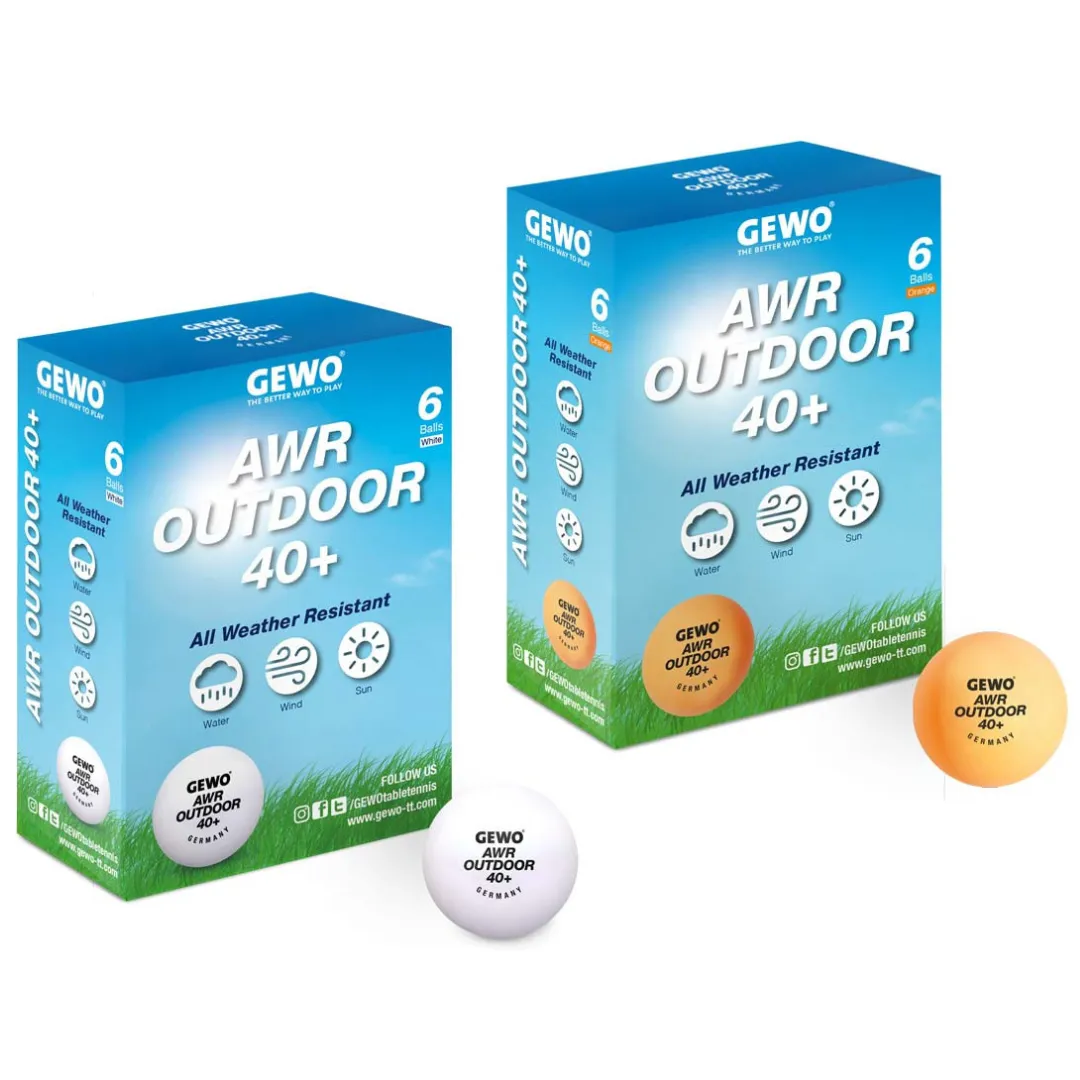 GEWO Set loptica za Stoni Tenis OUTDOOR - 6 Komada