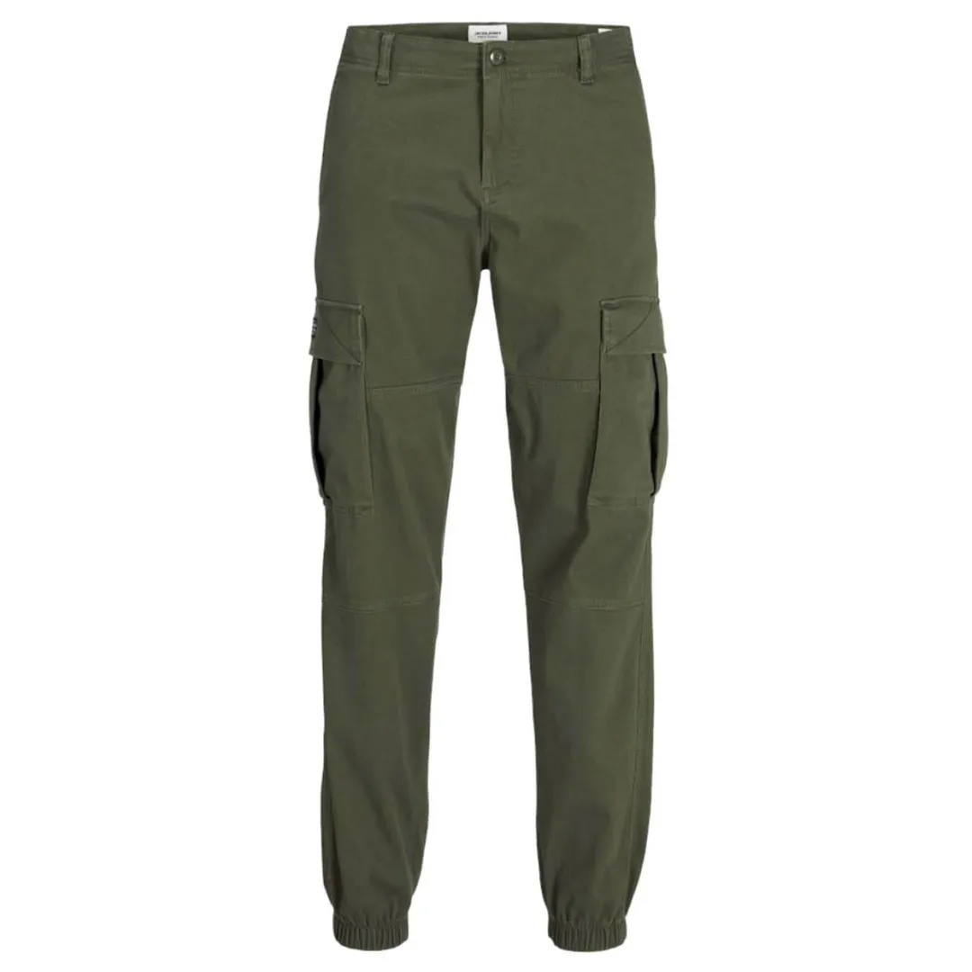 Jack & Jones Zelene Muske Jpstkane Jonnie Cuffed Cargo Pantalone – Stil, Udobnost i Funkcionalnost