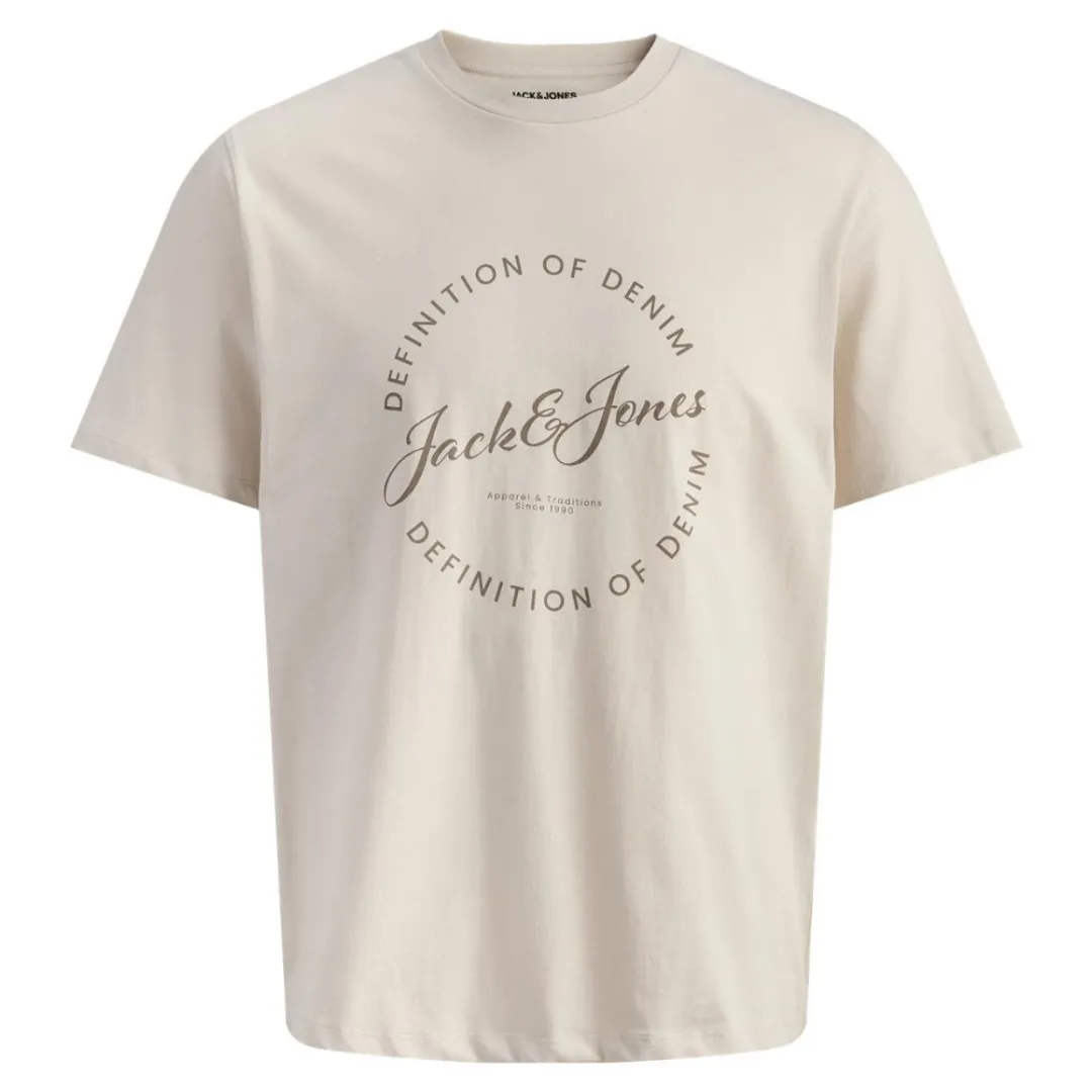 J&amp;J Bež Muška Majica JJGRAYSON TEE SS
