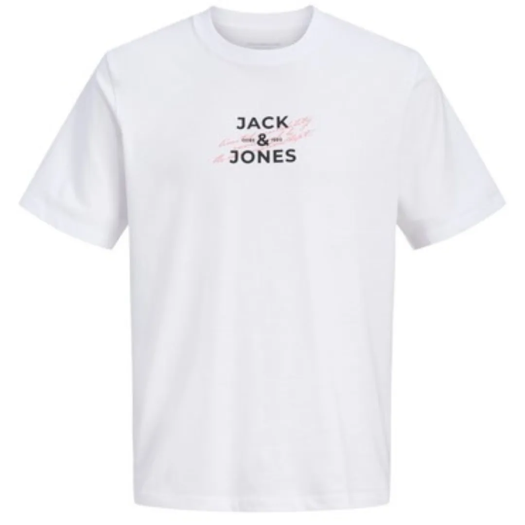 J&amp;J Bela Muška Majica JCOETERNA FRONT PRINT TEE