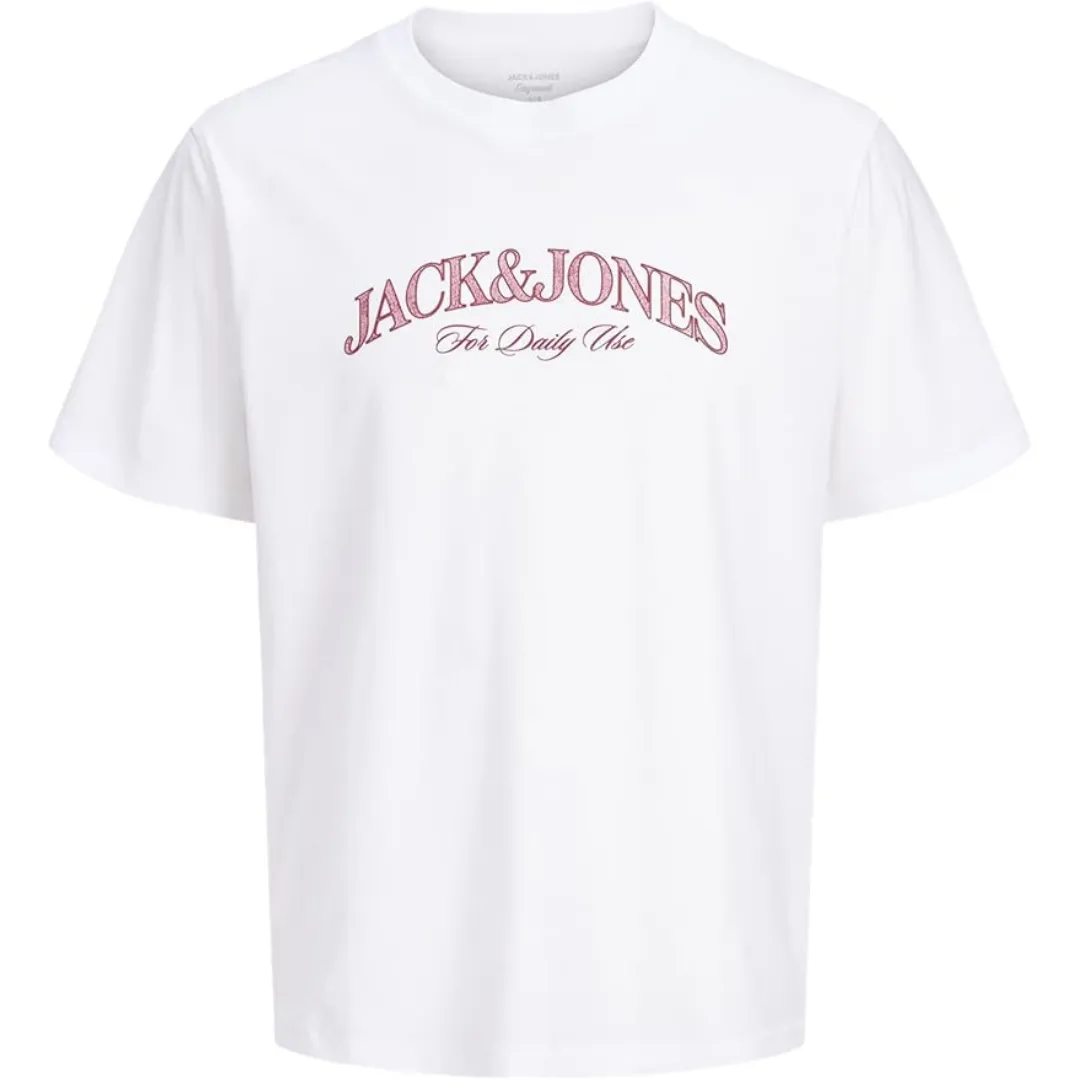 J&amp;J Bela Muška Majica JORCASSIS BRANDING TEE