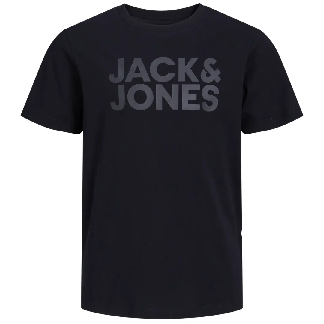 J&amp;J Crna Dečija Majica JECORP LOGO TEE