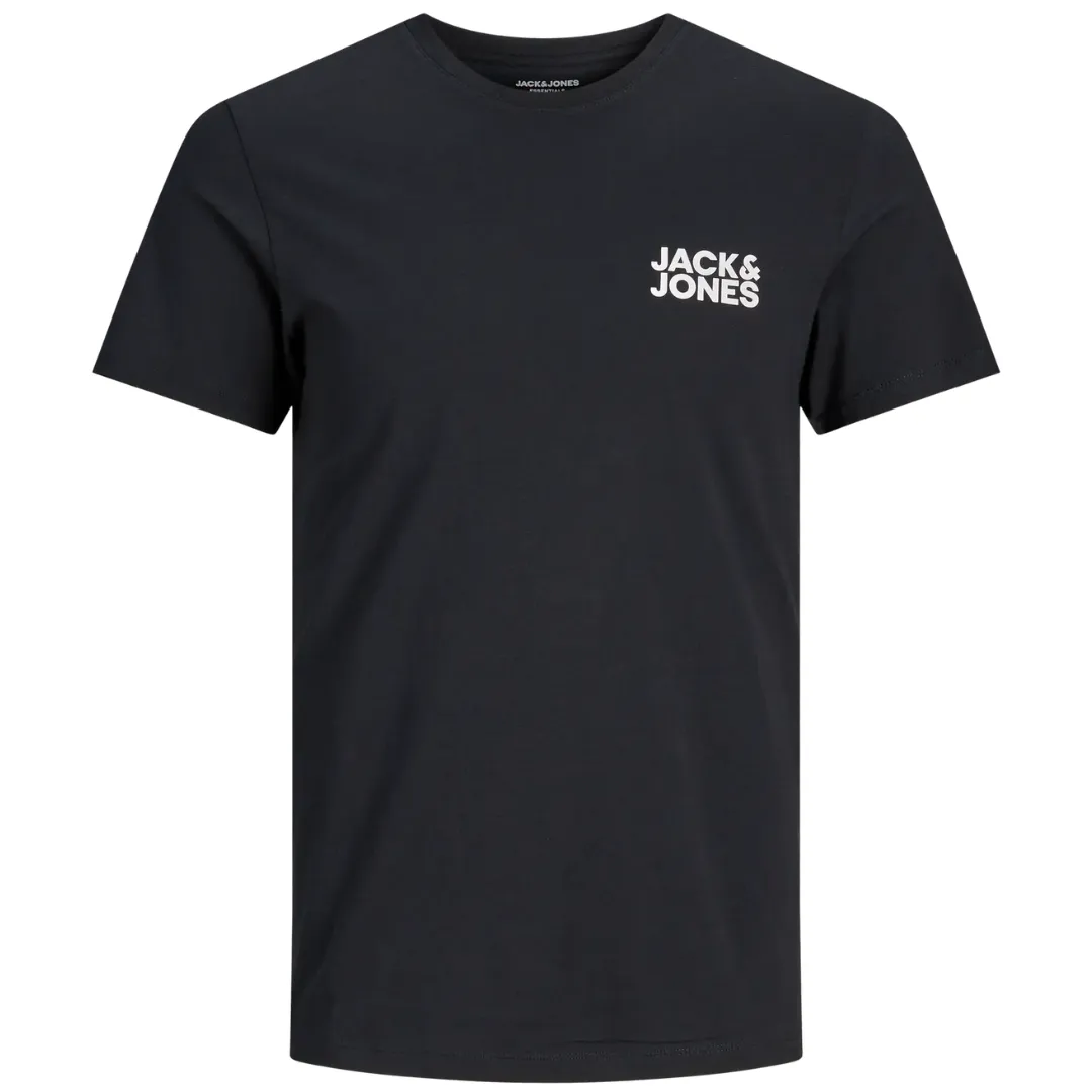 J&J Crna Muška Majica JJECORP SMALL LOGO