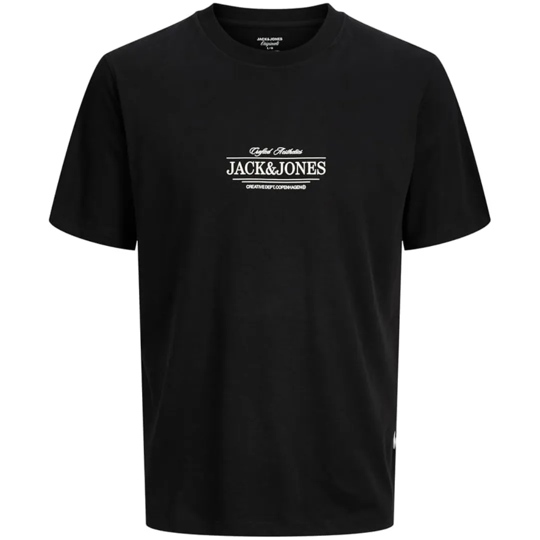 J&amp;J Crna Muška Majica JORCASSIS MINIMAL TEE