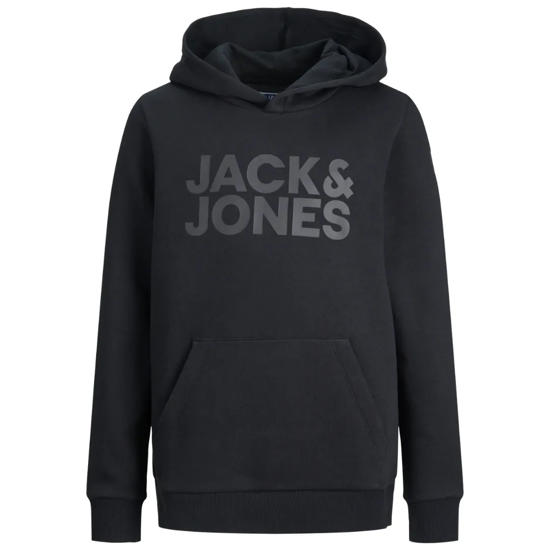 J&J Crni Dečiji Duks JJECORP LOGO SWEAT HOOD