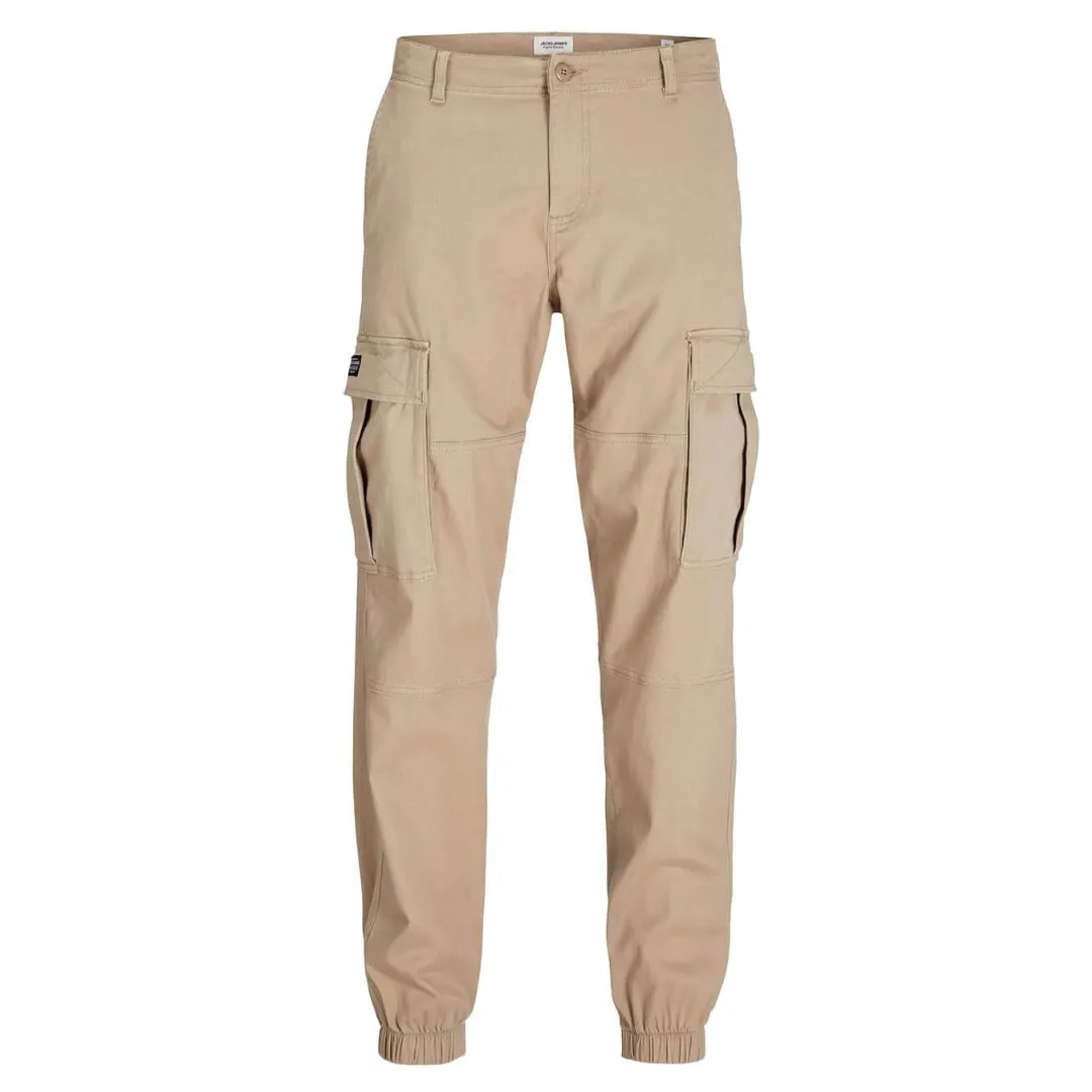 J&J Krem/bež Muške Pantalone Jpstkane Jonnie Cuffed Cargo Ret