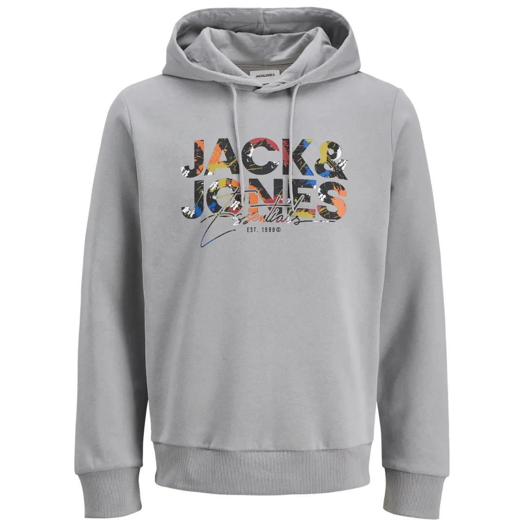 J&J Sivi Muški Duks JJGEPLAS SWEET HOOD