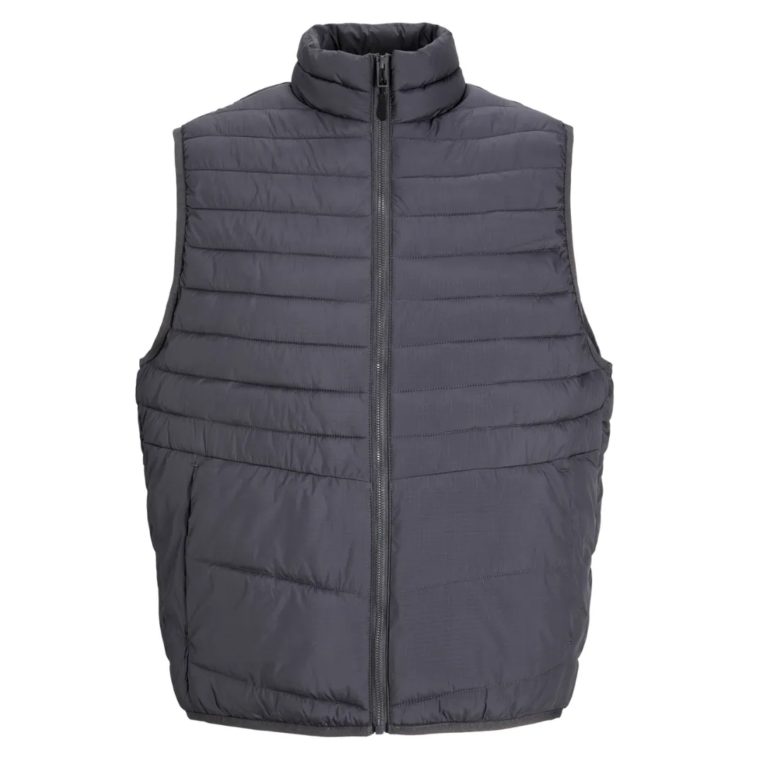 J&J Sivi Muški Prsluk JJESTATE PACKABLE BW COLLAR NOOS
