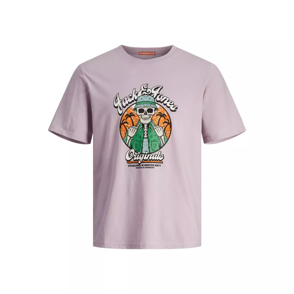 JORCOCONUT SKULL TEE SS CREW NECK LN
