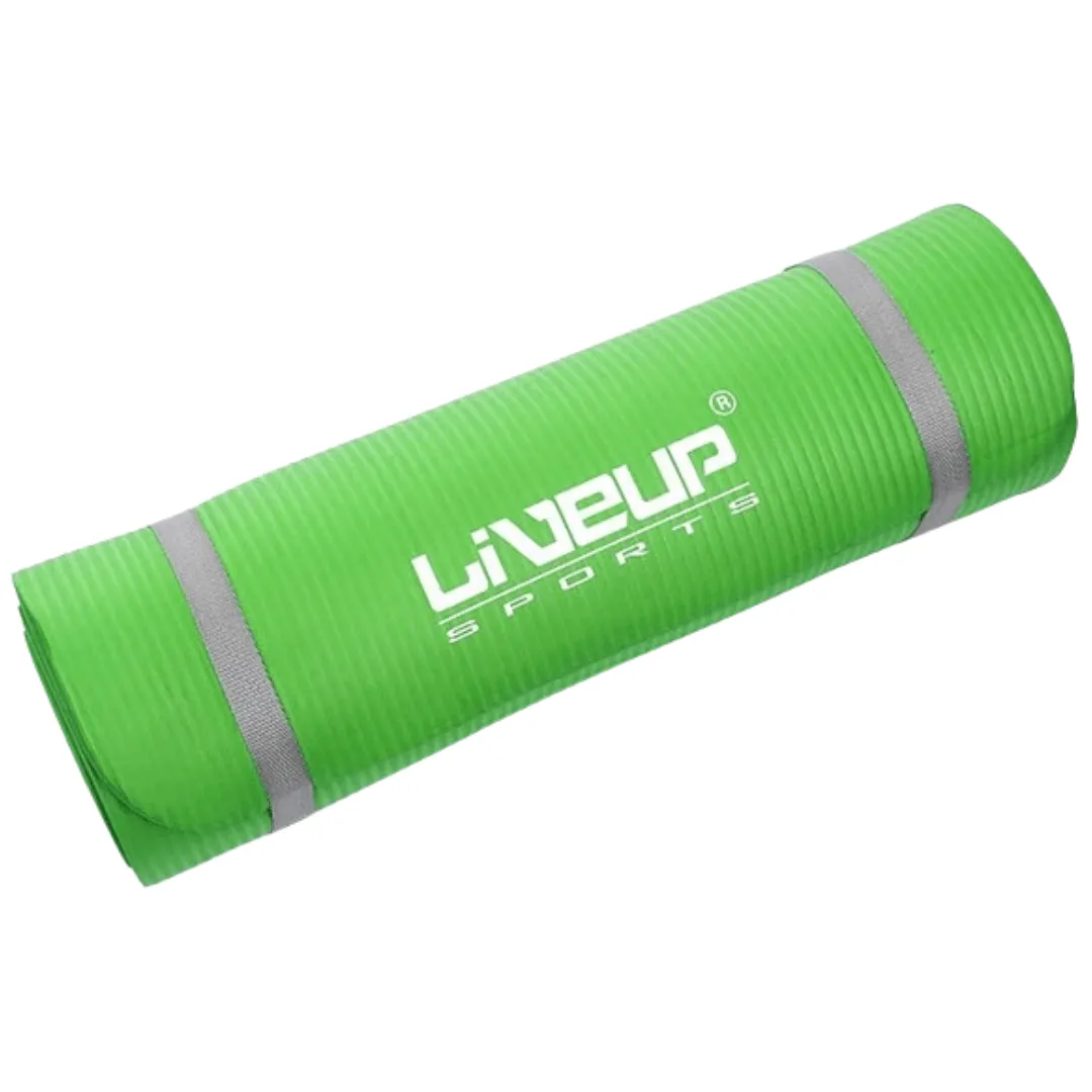 LIVE UP Zelena Joga Prostirka 12mm