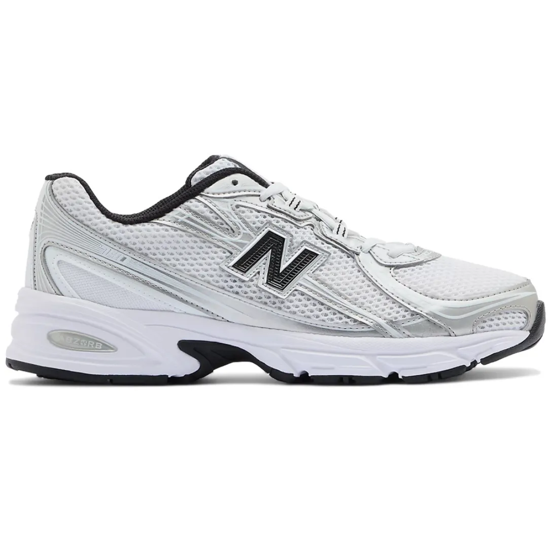 NEW BALANCE Bele Patike 740 'White Silver Metallic Black'