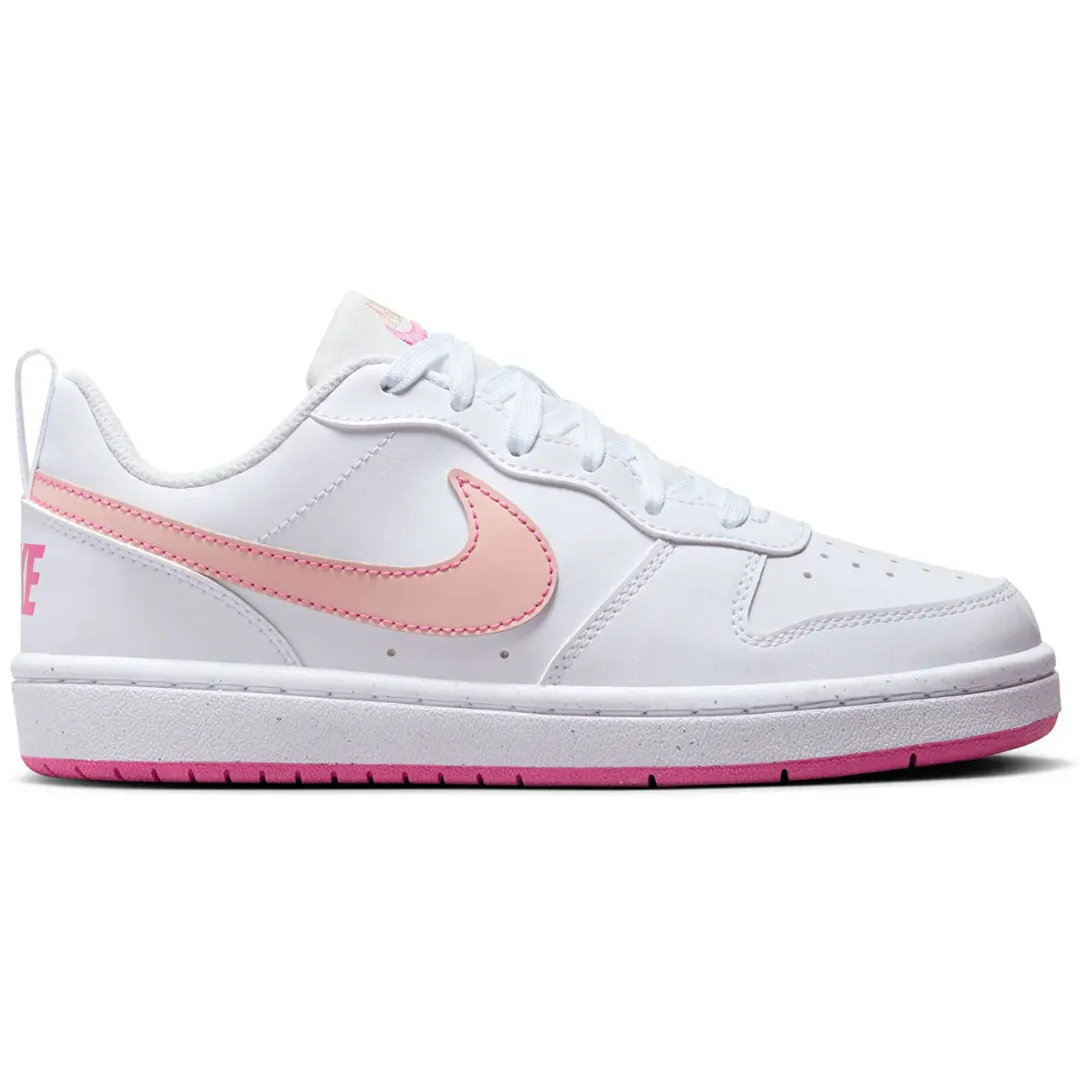 NIKE Bele Ženske Patike COURT BOROUGH LOW RECRAFT 'White Pinksicle'