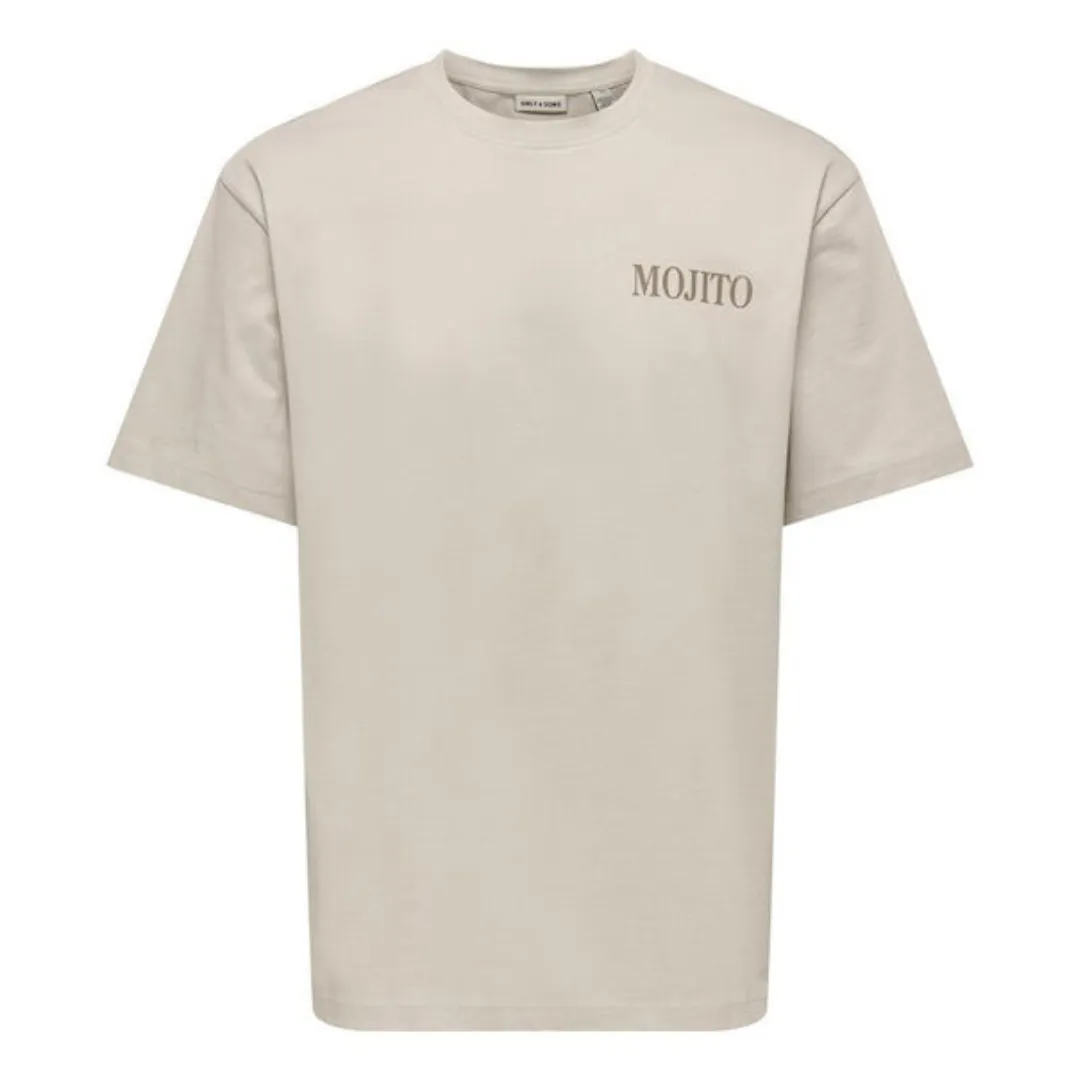 O&S Bež Muška Majica ONSFRED MOJITO