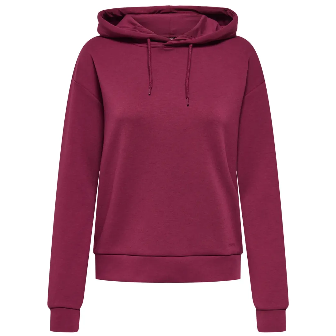 ONLY Bordo Ženski Duks ONPLOUNGE LS