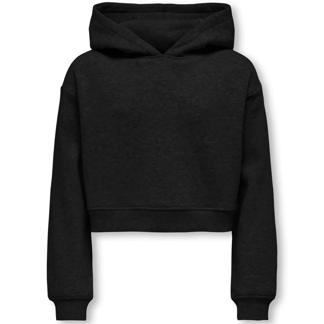 ONLY Crni Dečiji Duks KOGSWEAT HOODIE SHORT