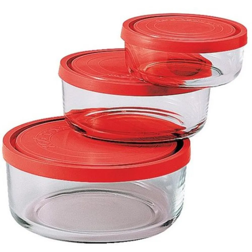 BORMIOLI SET STAKLENIH POSUDA GELO 3/1