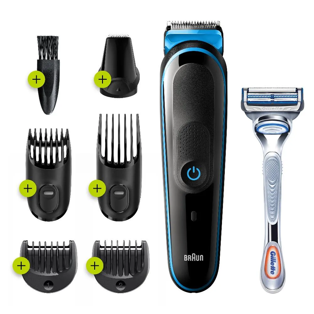 BRAUN TRIMER MGK3242 BLK/BLU+RZR