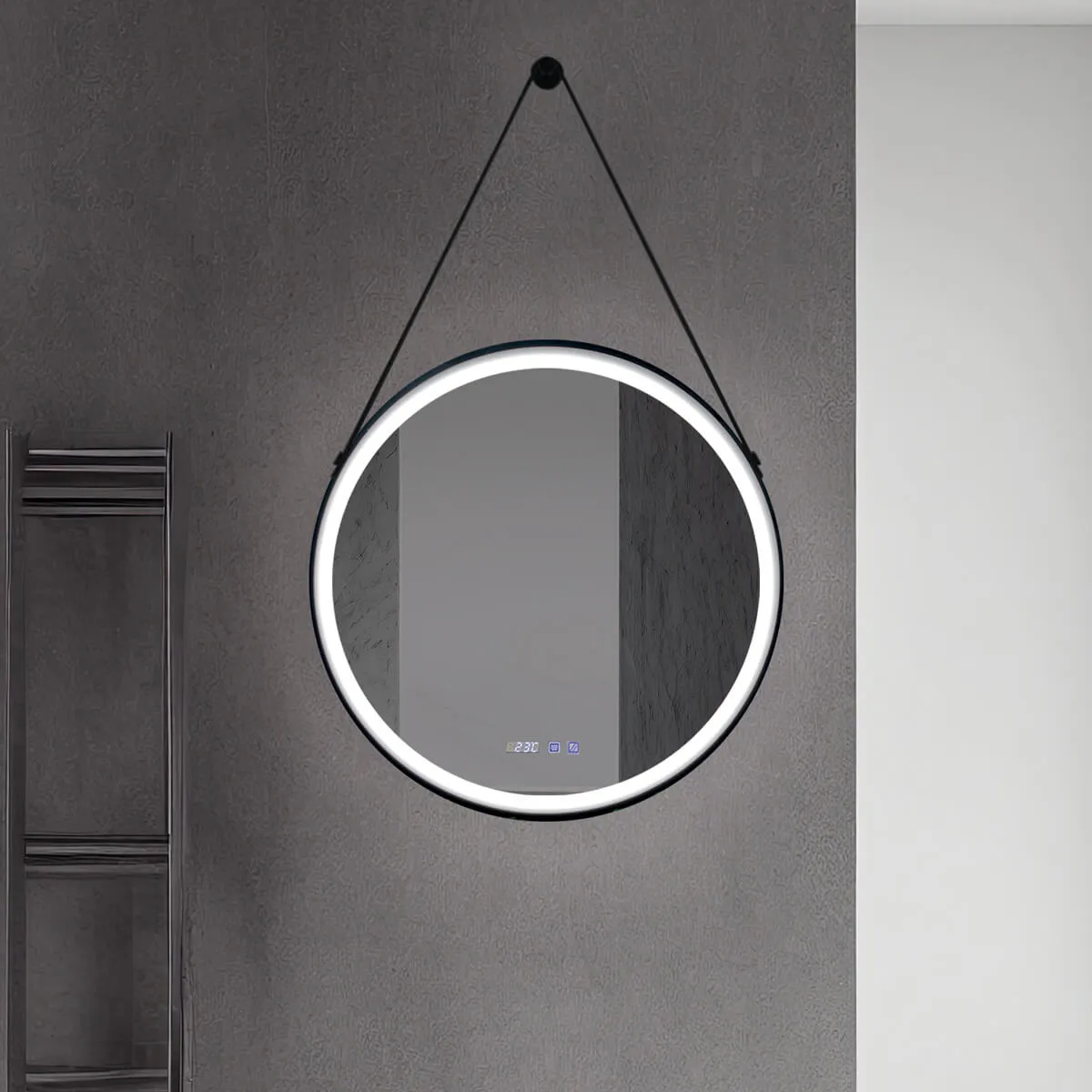 AQUA PROMET OGLEDALO LED 1171 BLACK LINNI FI70