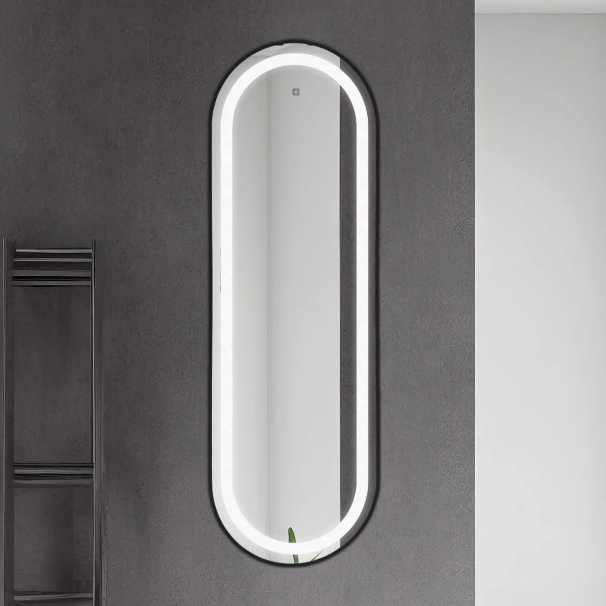 AQUA PROMET OGLEDALO LED 1183 LED BLACK 45*140