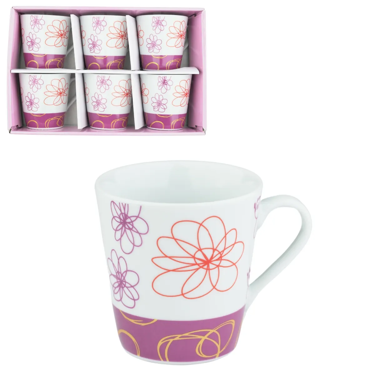BAROK ŠOLJE SET PORCELAN 180V-9 6/1