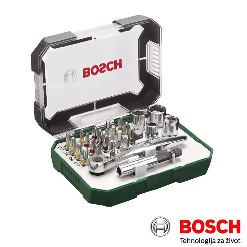 BOSCH 26-DELNI SET BITOVA I ČEGRTALJKI