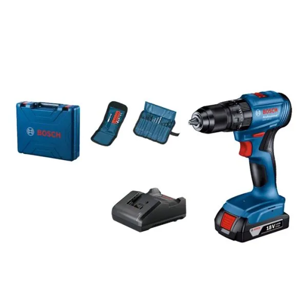 BOSCH AKU VIBR BUŠILICA GSB185 1X2.0+PRIBOR KOFER